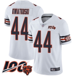 Men Chicago Bears 44 Nick Kwiatkoski White Vapor Untouchable Limited Player 100th Season Football Jersey