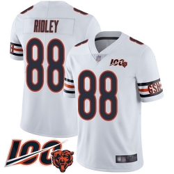 Men Chicago Bears 88 Riley Ridley White Vapor Untouchable Limited Player 100th Season Football Jersey