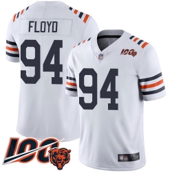 Men Chicago Bears 94 Leonard Floyd White 100th Season Limited Football Jersey