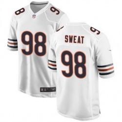 Men Chicago Bears 98 Montez Sweat White Stitched Game Football Jersey