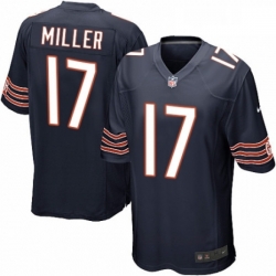 Mens Nike Chicago Bears 17 Anthony Miller Game Navy Blue Team Color NFL Jersey