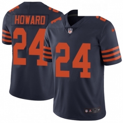 Mens Nike Chicago Bears 24 Jordan Howard Navy Blue Alternate Vapor Untouchable Limited Player NFL Jersey