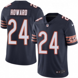 Mens Nike Chicago Bears 24 Jordan Howard Navy Blue Team Color Vapor Untouchable Limited Player NFL Jersey