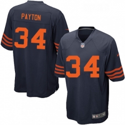 Mens Nike Chicago Bears 34 Walter Payton Game Navy Blue Alternate NFL Jersey