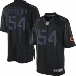 Mens Nike Chicago Bears 54 Brian Urlacher Limited Black Impact NFL Jersey