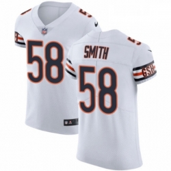 Mens Nike Chicago Bears 58 Roquan Smith White Vapor Untouchable Elite Player NFL Jersey