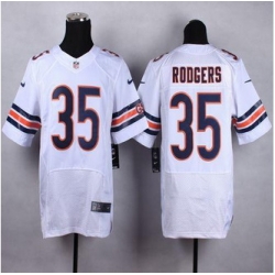 New Chicago Bears #35 Jacquizz Rodgers White Men Stitched NFL Elite Jersey