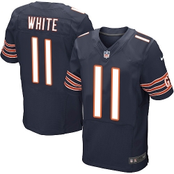 Nike Bears #11 Kevin White Navy Blue Team Color Mens Stitched NFL Elite Jersey