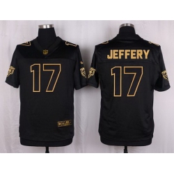 Nike Bears #17 Alshon Jeffery Black Mens Stitched NFL Elite Pro Line Gold Collection Jersey