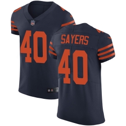 Nike Bears #40 Gale Sayers Navy Blue Alternate Mens Stitched NFL Vapor Untouchable Elite Jersey