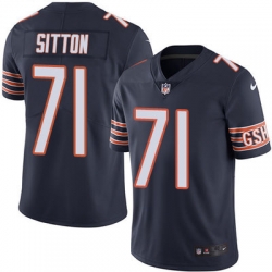 Nike Bears #71 Josh Sitton Navy Blue Team Color Mens Stitched NFL Vapor Untouchable Limited Jersey