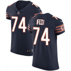 Nike Bears 74 Germain Ifedi Navy Blue Team Color Men Stitched NFL Vapor Untouchable Elite Jersey