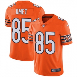 Nike Bears 85 Cole Kmet Orange Men Stitched NFL Limited Rush Jersey