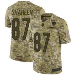 Nike Bears #87 Adam Shaheen Camo Mens Stitched NFL Limited 2018 Salute To Service Jersey