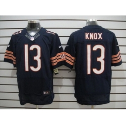 Nike Chicago Bears 13 Johnny Knox Blue Elite NFL Jersey