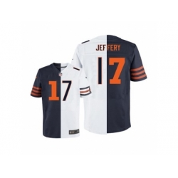 Nike Chicago Bears 17 Alshon Jeffery White-Blue Elite Elite split NFL Jersey