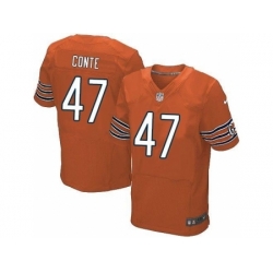 Nike Chicago Bears 47 Chris Conte Orange Elite NFL Jersey