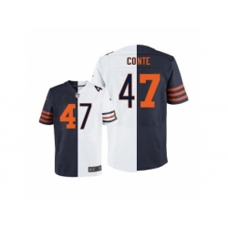 Nike Chicago Bears 47 Chris Conte White-Blue Limited Split NFL Jersey