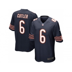 Nike Chicago Bears 6 Jay Cutler Game blue NFL Jersey