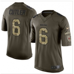 Nike Chicago Bears #6 Jay Cutler Green Men 27s Stitched NFLSalute Salute to Service Jersey