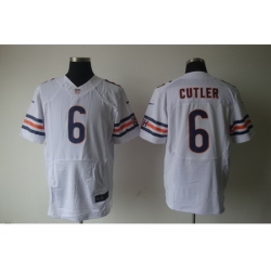 Nike Chicago Bears 6 Jay Cutler White Elite NFL Jersey