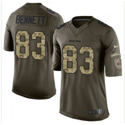 Nike Chicago Bears #83 Martellus Bennett Green Men 27s Stitched NFL Limited Salute to Service Jersey