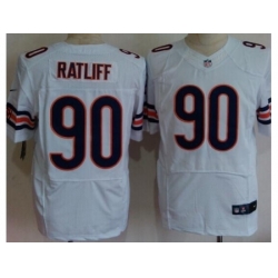 Nike Chicago Bears 90 Jeremiah Ratliff White Elite NFL Jersey