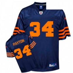 Reebok Chicago Bears 34 Walter Payton Blue 1940s Authentic Throwback NFL Jersey