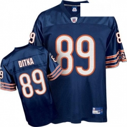 Reebok Chicago Bears 89 Mike Ditka Blue Team Color Replica Throwback NFL Jersey