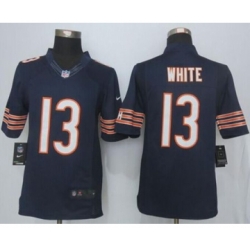 nike nfl jerseys chicago bears 13 white blue[nike limited][white]