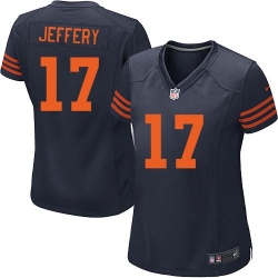 Nike NFL Chicago Bears #17 Alshon Jeffery Blue Women's Game Alternate Jersey