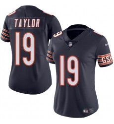 Women Chicago Bears 19 Tory Taylor Navy 2024 Vapor Stitched Jersey