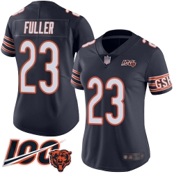 Women Chicago Bears 23 Kyle Fuller Navy Blue Team Color 100th Season Limited Football Jersey