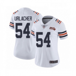 Womens Chicago Bears 54 Brian Urlacher White 100th Season Limited Football Jersey