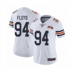 Womens Chicago Bears 94 Leonard Floyd White 100th Season Limited Football Jersey