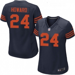 Womens Nike Chicago Bears 24 Jordan Howard Game Navy Blue Alternate NFL Jersey