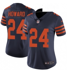 Womens Nike Chicago Bears 24 Jordan Howard Navy Blue Alternate Vapor Untouchable Limited Player NFL Jersey