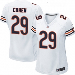 Womens Nike Chicago Bears 29 Tarik Cohen Game White NFL Jersey