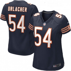 Womens Nike Chicago Bears 54 Brian Urlacher Game Navy Blue Team Color NFL Jersey