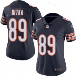 Womens Nike Chicago Bears 89 Mike Ditka Elite Navy Blue Team Color NFL Jersey