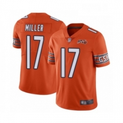 Youth Chicago Bears 17 Anthony Miller Orange Alternate 100th Season Limited Football Jersey