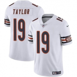 Youth Chicago Bears 19 Tory Taylor White Vapor Stitched Football Jersey