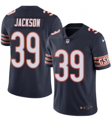 Youth Nike Bears #39 Eddie Jackson Navy Blue Team Color Stitched NFL Vapor Untouchable Limited Jersey