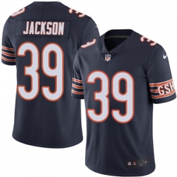 Youth Nike Bears #39 Eddie Jackson Navy Blue Team Color Stitched NFL Vapor Untouchable Limited Jersey