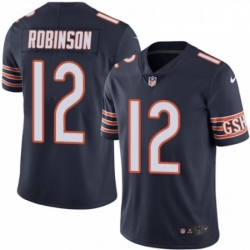 Youth Nike Chicago Bears 12 Allen Robinson Navy Blue Team Color Vapor Untouchable Elite Player NFL Jersey