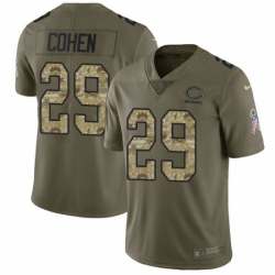 Youth Nike Chicago Bears 29 Tarik Cohen Limited OliveCamo Salute to Service NFL Jersey