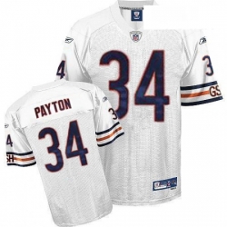 Youth Reebok Chicago Bears 34 Walter Payton White Authentic Throwback NFL Jersey