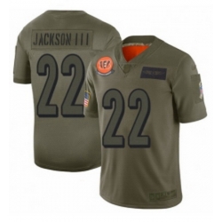 Men Cincinnati Bengals 22 William Jackson Limited Camo 2019 Salute to Service Football Jersey