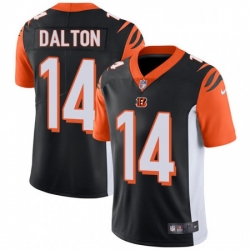 Mens Nike Cincinnati Bengals 14 Andy Dalton Vapor Untouchable Limited Black Team Color NFL Jersey