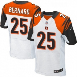 Mens Nike Cincinnati Bengals 25 Giovani Bernard Elite White NFL Jersey